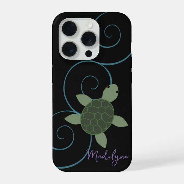 Coque iPhone Tortue de mer (Verso)