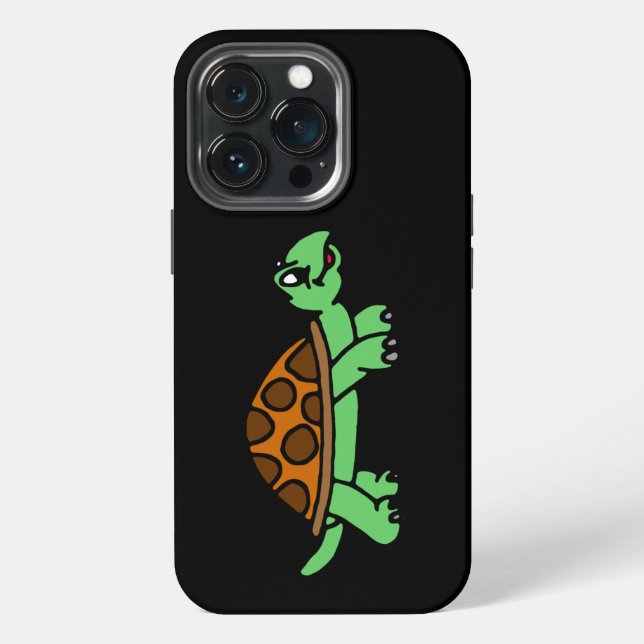 Coque iPhone Tortue joyeuse (Dos)