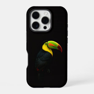 Coque iPhone 16 Pro Toucan à bec caréné Black 4 Luxe iPhone 16 Pro