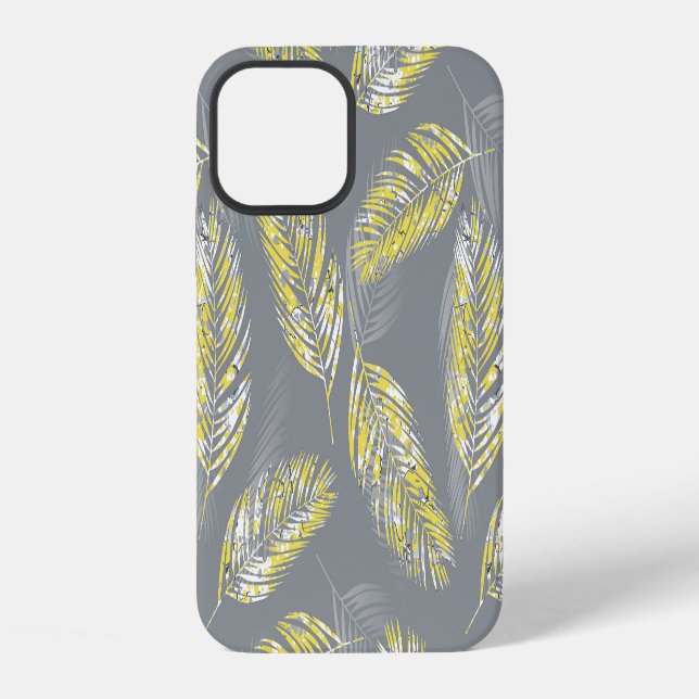Coque iPhone Toucans illuminants : Marbrure Tropicale (Verso)
