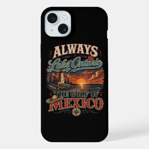 Coque iPhone 15 Plus Toujours le lac Ontario et le golfe du Mexique