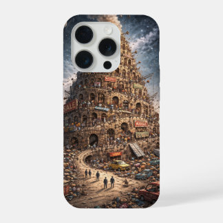 Coque iPhone 15 Pro tour de Babel
