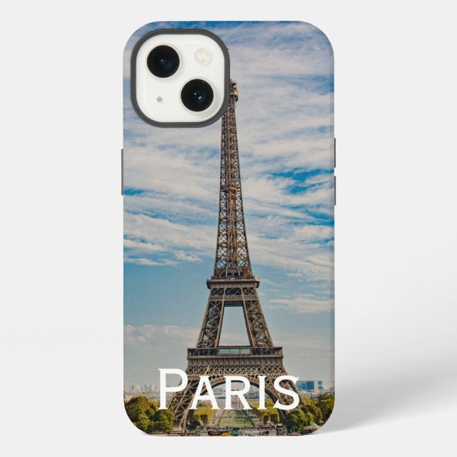 Coque iPhone Tour Eiffel à Paris (Verso)