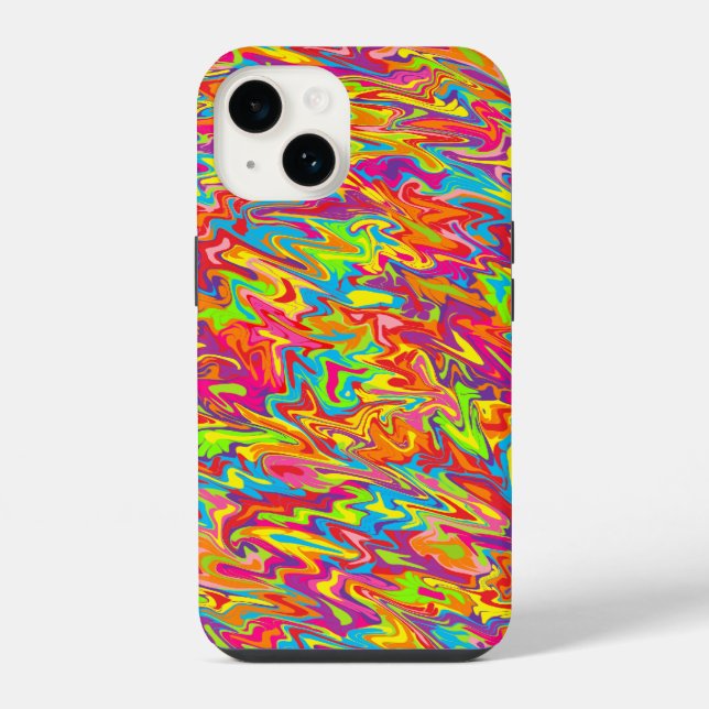 Coque iPhone Tourbillon abstrait (Verso)