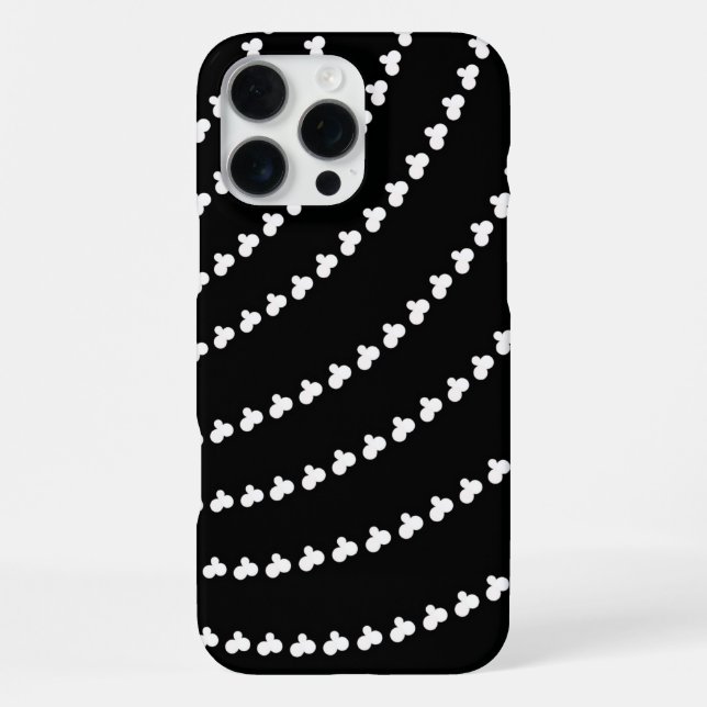 Coque iPhone Tourbillon Blanc (Verso)