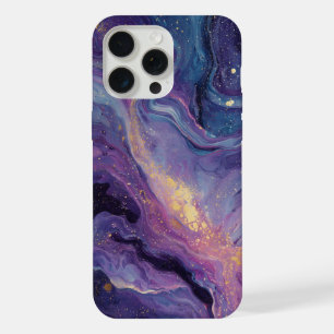 Coque iPhone 15 Pro Max Tourbillon d'améthyste céleste