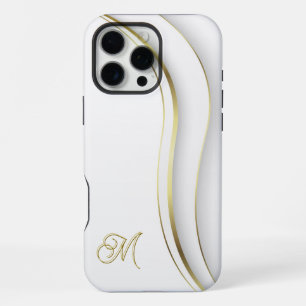 Coque iPhone 16 Pro Max Tourbillon Doré Monogrammé