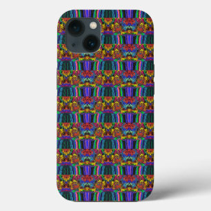 Etui iPhone 13 Tourbillonneurs colorés abstraits / Poussés / Demi