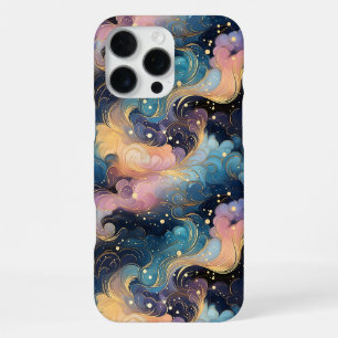 Coque iPhone 16 Pro Max Tourbillons Célestes – Design Abstrait de Galaxie