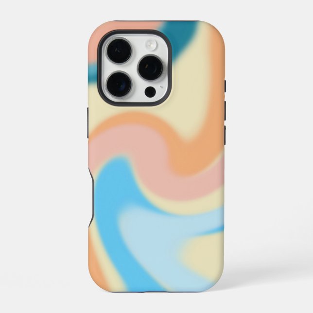 Coque iPhone Tourbillons Pastel (Verso)