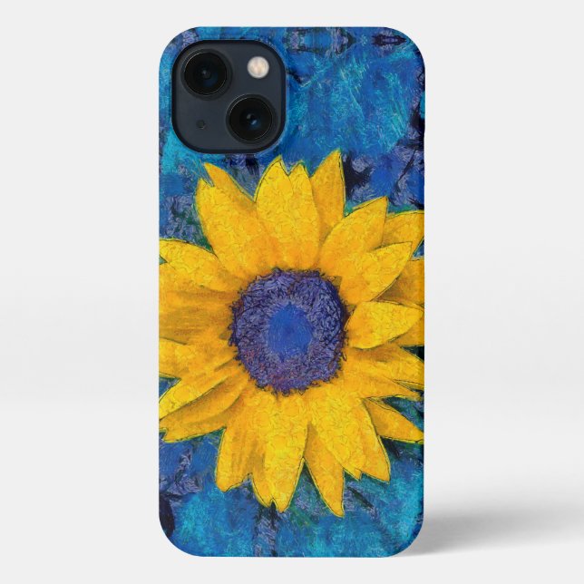 Coque iPhone Tournesol (Verso)