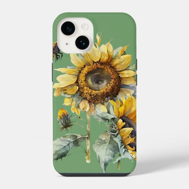 Coque iPhone Tournesol (Verso)