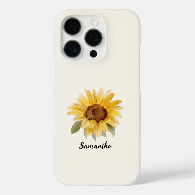 Coque iphone tournesol (Verso)