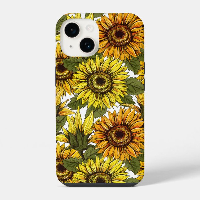 Coque iPhone Tournesol à main (Verso)