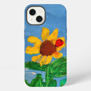 Etui iPhone 13 Tournesol "Art par les enfants"