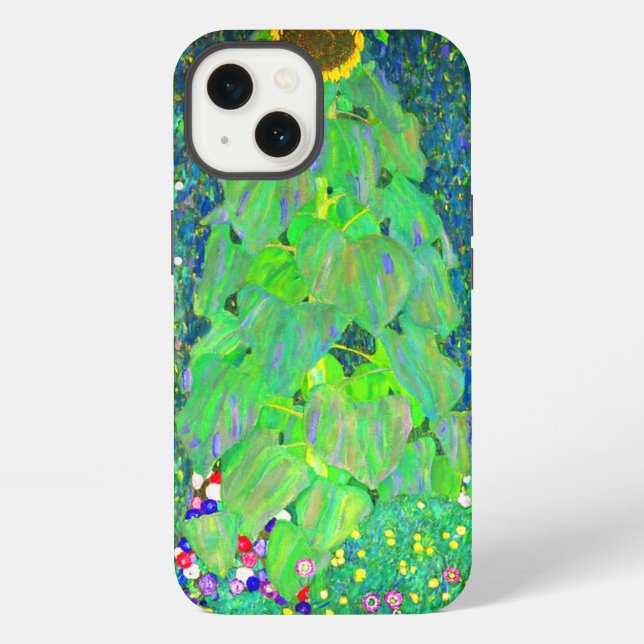 Coque iPhone Tournesol de Gustav Klimt (Verso)