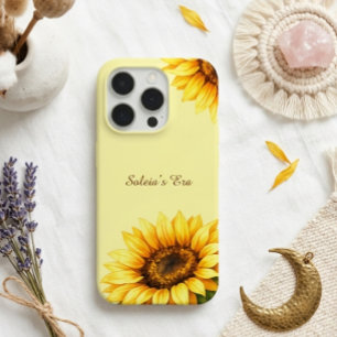 Coque iPhone 15 Pro Tournesol Funkey Minimal Moderne Viral Personnalis