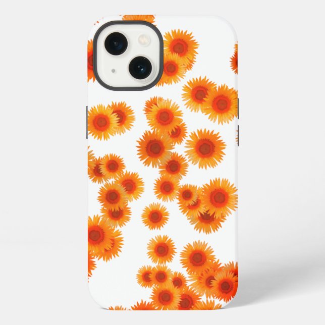 Coque iPhone Tournesol par RedF (Verso)