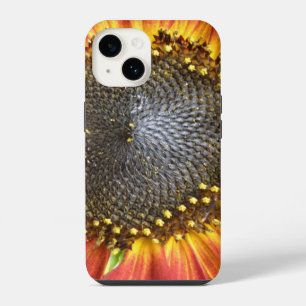 Coque Pour iPhone 14 Tournesol rouge et jaune