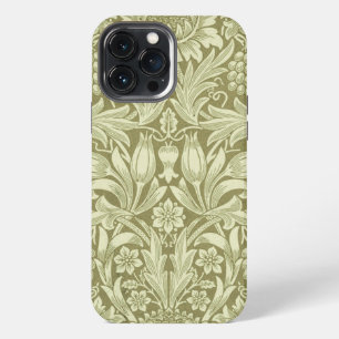 Etui iPhone 13 Pro Max Tournesol William Morris Vintage Olive Damask