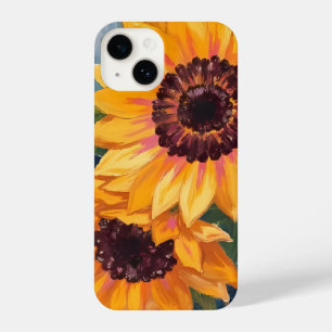 Coque Pour iPhone 14 Tournesols jaunes   Peinture florale à l'aquarelle