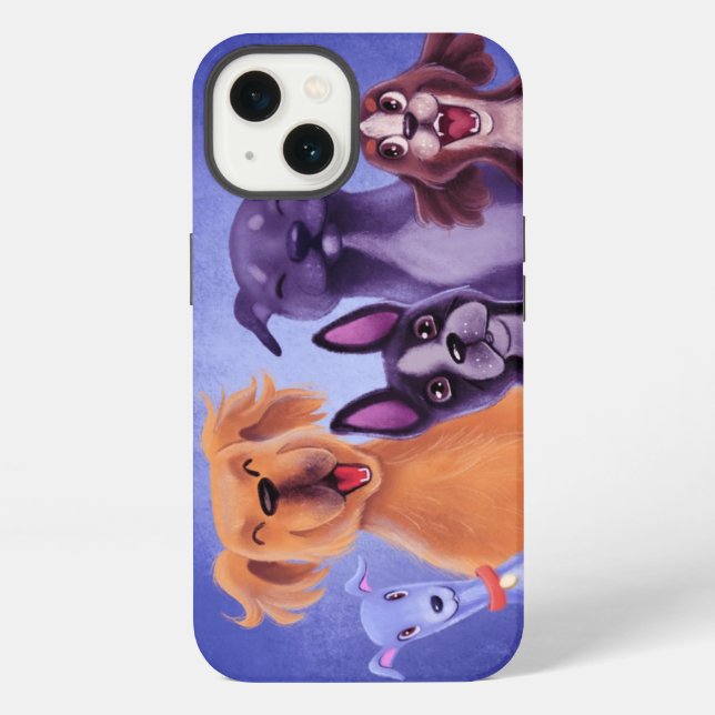 Coque iPhone Tous les chiens (Verso)
