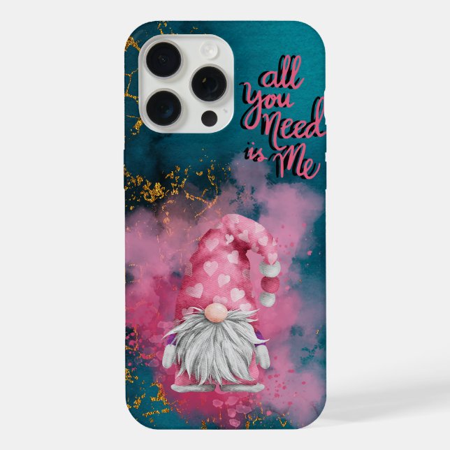 Coque iPhone Tout ce dont tu as besoin c'est moi Gnome (Verso)
