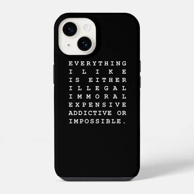 Coque iPhone Tout ce que j'aime (Verso)