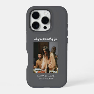 Coque iPhone 16 Pro Tout de moi aime tout de vous Collage de photos pe