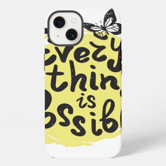 Coque iPhone Tout est possible (Verso)