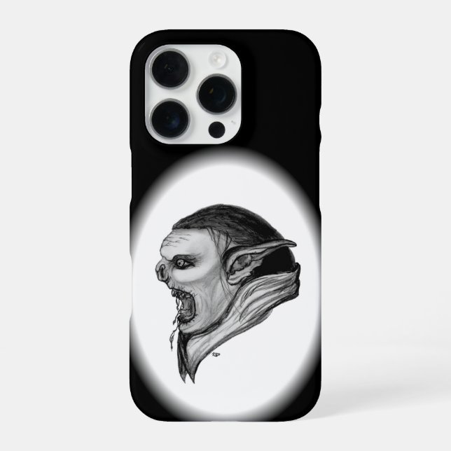 Coque iPhone Tracer le design noir et blanc (Verso)