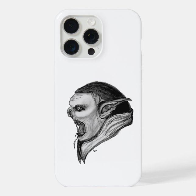 Coque iPhone Tracer le design noir et blanc (Verso)