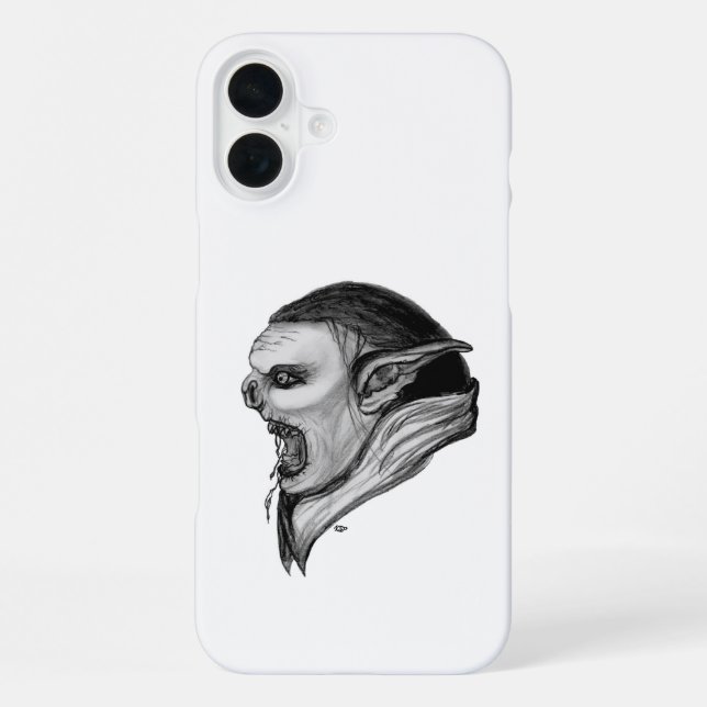 Coque iPhone Tracer le design noir et blanc (Verso)