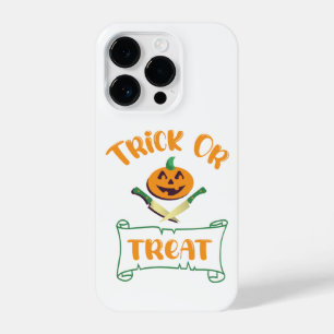 Coque Pour iPhone 14 Plus Tracer ou traiter les os croisés Halloween visage