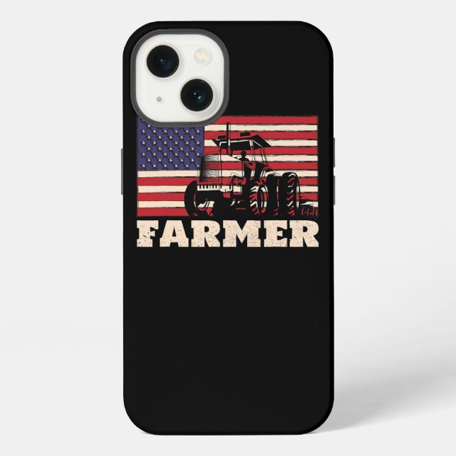 Coque iPhone Tracteur américain (Verso)