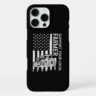Coque iPhone 16 Pro Max Tracteur d'agriculture patriotique Drapeau USA Fêt