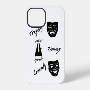 Coque iPhone 12 Tragédie + Timing Equals Comédie Théâtre