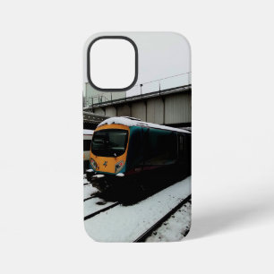 Coque iPhone 12 Mini Train jaune et turquoise