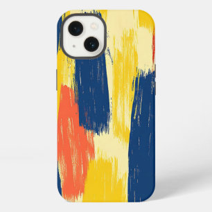 Etui iPhone 13 Traits de crayon et de pinceau papillon