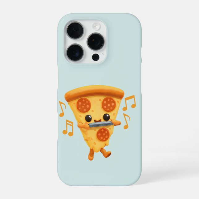 Coque iPhone Tranche Jouant de l'Harmonica Mignon (Verso)