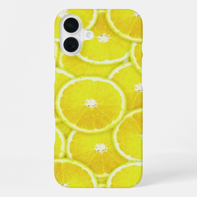 Coque iPhone Tranches de citron (Verso)