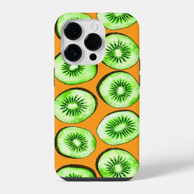 Coque iPhone Tranches de kiwi (Verso)