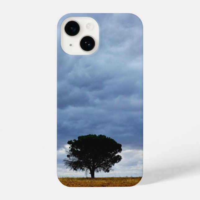 Coque iPhone Tree in an empty field (Verso)