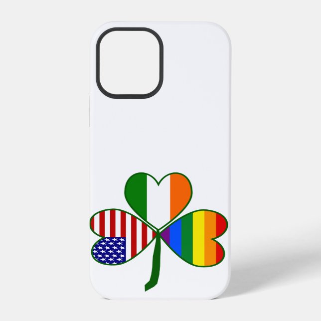 Coque iPhone Trèfle gay (Verso)