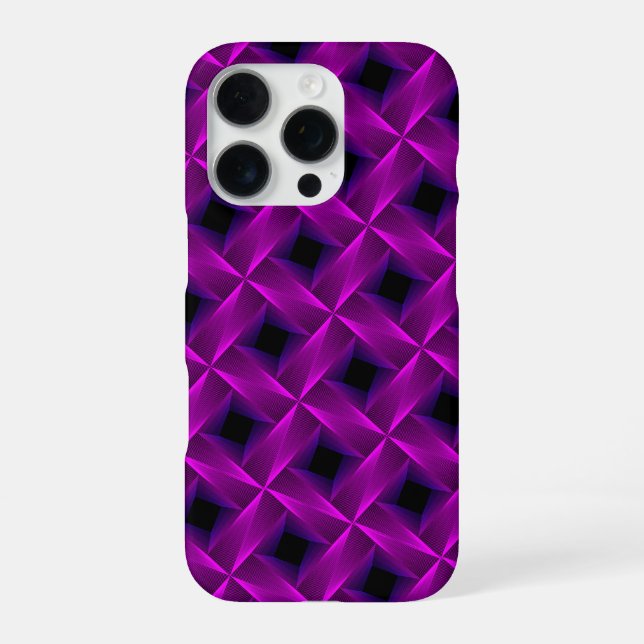Coque iPhone Treillis Violet (Verso)