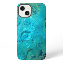 Trendy emerald faux marble abstract design
