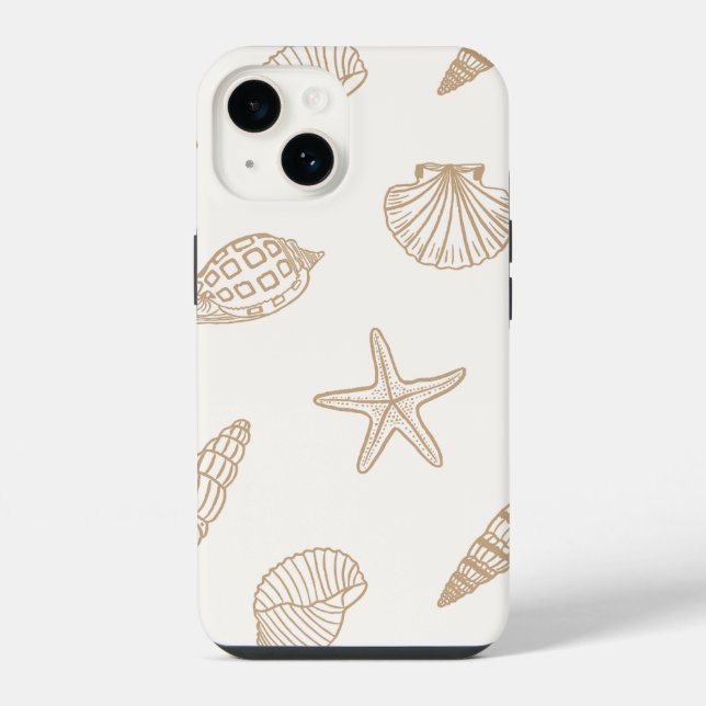 Coque iPhone Trésor côtier crépuscule doré (Verso)