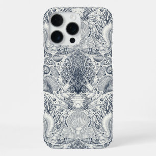 Coque iPhone 16 Pro Max Trésors de plage, coquillages, crabe, coraux et al