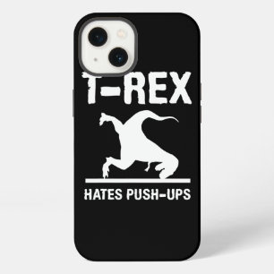 Etui iPhone 13 TRex Hates PushUps Drôle Dinosaur Dino Parodique
