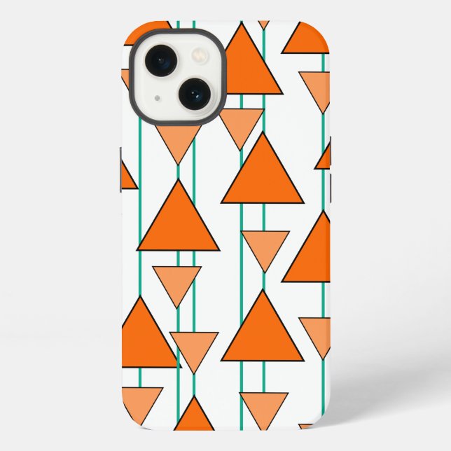 Coque iPhone Triangles Art Déco  (Verso)